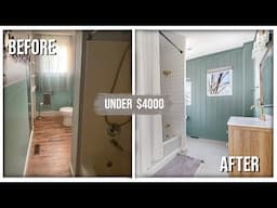 Epic Bathroom Transformation | DIY Bathroom remodel under $4000