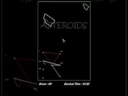 Asteroids with a Neural Net Machine Gunner #Shorts