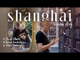 VLOG Winter in Shanghai ❄️Secret Book Stores, Thrifting & Cafes