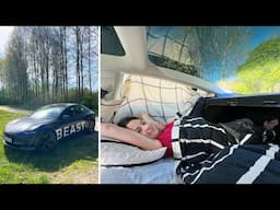 Sleeping in a TESLA in Sweden  | vlog #81