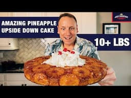 Eating The BIGGEST PINEAPPLE UPSIDE DOWN CAKE!! - Big Beautiful Delicious #2 -