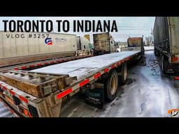 TORONTO TO INDIANA | My Trucking Life | Vlog #3257