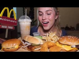 McDonald’s Mukbang! (McRib, cheeseburgers, fries, nuggets)