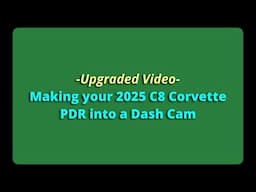 Updated Dash Cam C8 Setup 2025