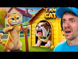 GATO usou ESTILINGUE no CACHORRO! I AM CAT VR 🐱🔥🐶