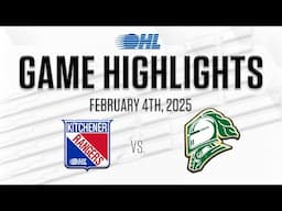 OHL Highlights: Kitchener Rangers @ London Knights Feb. 4, 2025