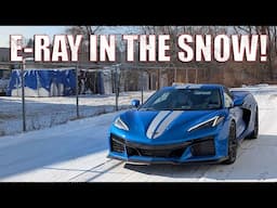 Corvette E-Ray Is My Snowmobile! Testing Out Michelin AS4 Tires!