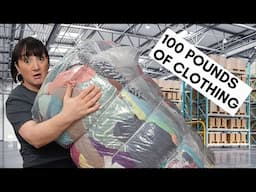 100 Pound Clothing Micro Bale  From AMERICAS THRIFT SUPPY