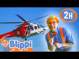 ✈️Blippi Explores a Helicopter | Classic Blippi Adventures | Vehicle Videos for Kids | Moonbug Kids