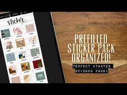 Prefilled organized sticker pal for easy planning! Arctic animal stickers and the recipes pocket pal