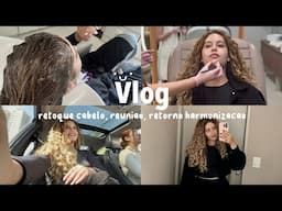 vlog ˙ᵕ˙ retoque no cabelo, projeto e retorno da harmonização˚.🎀༘⋆