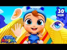 😀My 5 Senses | Little Angel 😇 | Kids Learn! | Nursery Rhymes | Sing Along