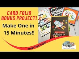 Card Folio Bonus Project Make 1 in 15 Minutes! featuring Echo Park Blast Off Country Craft Creations