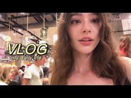 vlog ♡ I came back home! back with my mom & dad ♡ a short trip to the sea | shopping | unboxing