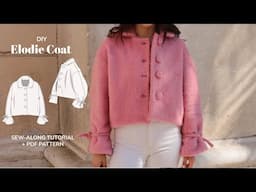 DIY Elodie Coat Sew-Along Tutorial for a PDF Sewing Pattern- tintofmintPATTERNS