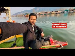 Sail a BOAT With Me in The Most Beautiful LAKE in KASHMIR ( And fined ₹1000 )