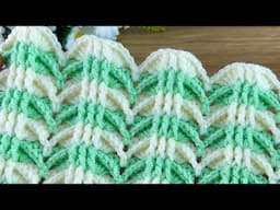 very cute three dimensional crochet blanket pattern