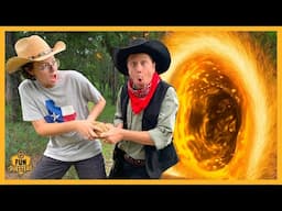 Mystery Time Portal Sends LB to the Old West for Escape Challenge! Aaron & LB FunQuesters