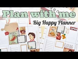 Plan With Me - Big Vertical Happy Planner - Vintage & Modern Combined! Week of Jan 21, 2025