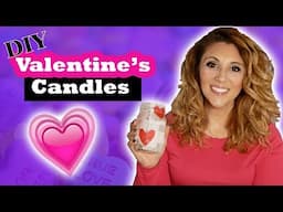 Easy Valentine's Day Mason Jar Candle | DIY | Tutorial | Kids Craft