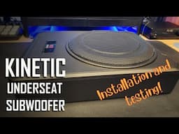 Kinetic 10 Inch Underseat Subwoofer Unboxing and Installation