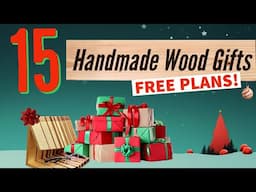 15 Small Woodworking Projects/Gifts You Can Make Before Christmas. FREE PLANS.