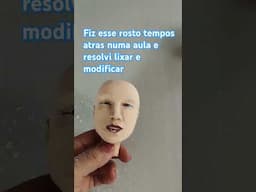 Rosto em Biscuit #modelagem #restauração #arte #handmade #escultura #feitoamao