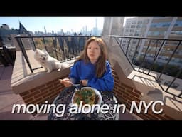 a productive weekend living alone in my new apartment | MOVING ALONE IN NYC ep.4