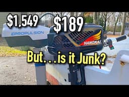 Hangkai versus ePropulsion Spirit - Two very different 48 volt electric outboard motors