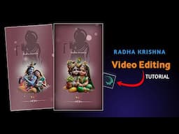 Radhe Krishna Viral Reels Editing l Lyrical Video Editing in Alight Motion