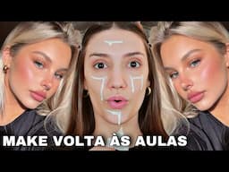 MAKE PARA VOLTA AS AULAS 2025 *MAQUIAGEM PARA FACULDADE OU ESCOLA* FIQUE LINDA E NATURAL