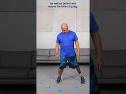 Master Single Leg Walking Balance with this Fun Exercise  #fitness #shorts #exercise