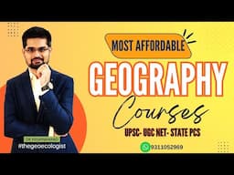 Most Affordable Geography Courses for UGC NET & UPSC