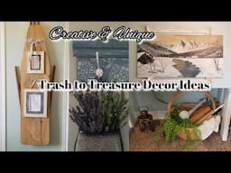 CREATIVE & UNIQUE TRASH TO TREASURE DECOR IDEAS~French Country Farmhouse DIY Decor Inspiration