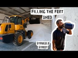 FILLING THE FERT SHED