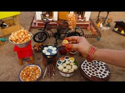 Miniature Pani Puri In Cycle | Golgappa Recipe | How To Make Pani Puri Recipe | The Tiny Foods