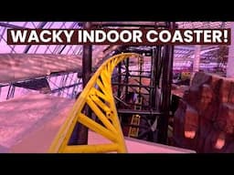 El Loco Front Row POV Adventuredome Las Vegas | Vertical Drop Coaster at Circus Circus