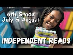 6th Grade Independent Reads for July & August | Homeschool Reading 2024-25