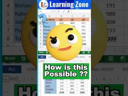 PASTE SPECIAL ki ye kamal ki TRICK hai | Learning Zone Sanju #excel