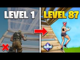 Levels 1 to 100 of Building in Fortnite! (Beginner to Advanced)