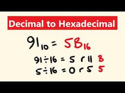 How to Convert Decimals to Hexadecimal