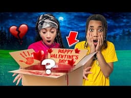 MY SISTER OPENS A MYSTERIOUS VALENTINES PACKAGE💔😱