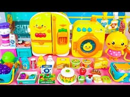 Satisfying with Unboxing Cute Miniature Refrigerator, Laundry Set, Kitchen Cooking Toys Review ASMR