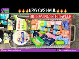 🎉1/26 CVS HAUL 🎉NO NEWSPAPER COUPONS NEEDED + Huggies Deal & Dish tab StockUp #cvsdeals #cvshaul