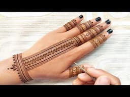 Latest easy back hand mehndi design | Simple mehndi design | Stylish mehndi design | Mehandi designs