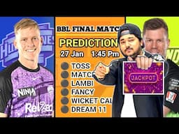 BBL 2025 Final Match Prediction | Hobart Hurricanes vs Sydney Thunder Final Match Prediction