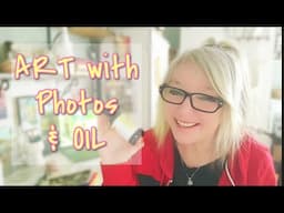 How to image transfer your photos using essential oils / painting and testing new watercolor set