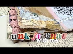 Adding layers to junk journal pages with collage clusters and stamping