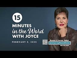 Make Your Own Decisions - Pt 5 | 15 Minutes in the Word with Joyce Meyer