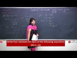 Linear Equations: Problems on Number of Solution of Equation - STD IX - 13/14